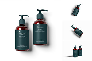 Soap Bottle Mockup, a Cups & Container Mockup by Pikachudesign