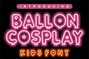 BALLON COSPLAY - PLAYFULL FONT, a Symbol Font by Fourteen Letter (Thumbnail 6 of 7)