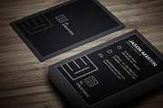 Dark Individual Business Card, a Business Card Template by bouncy (Thumbnail 1 of 4)