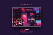 1980s Synthwave Templates, a Flyer Template by Polar Vectors (Thumbnail 7 of 7)