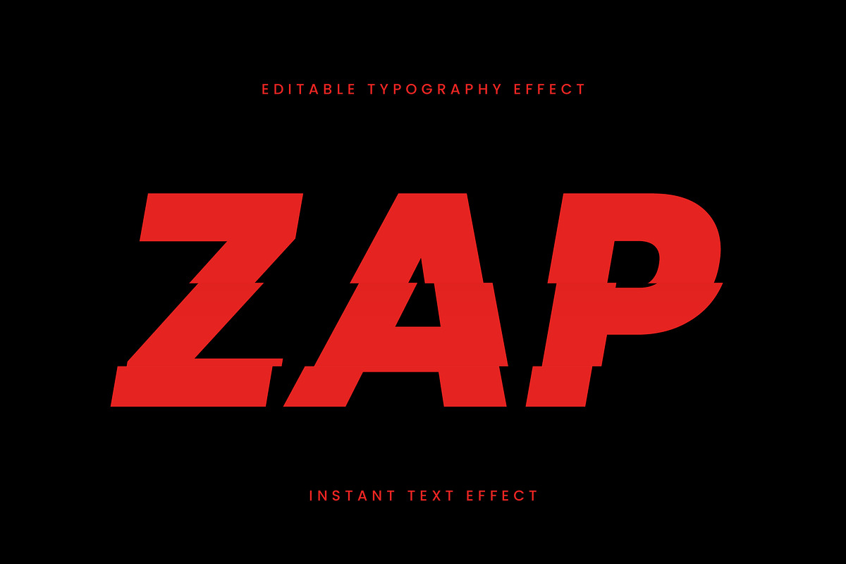 Bold Slashed Text Effect