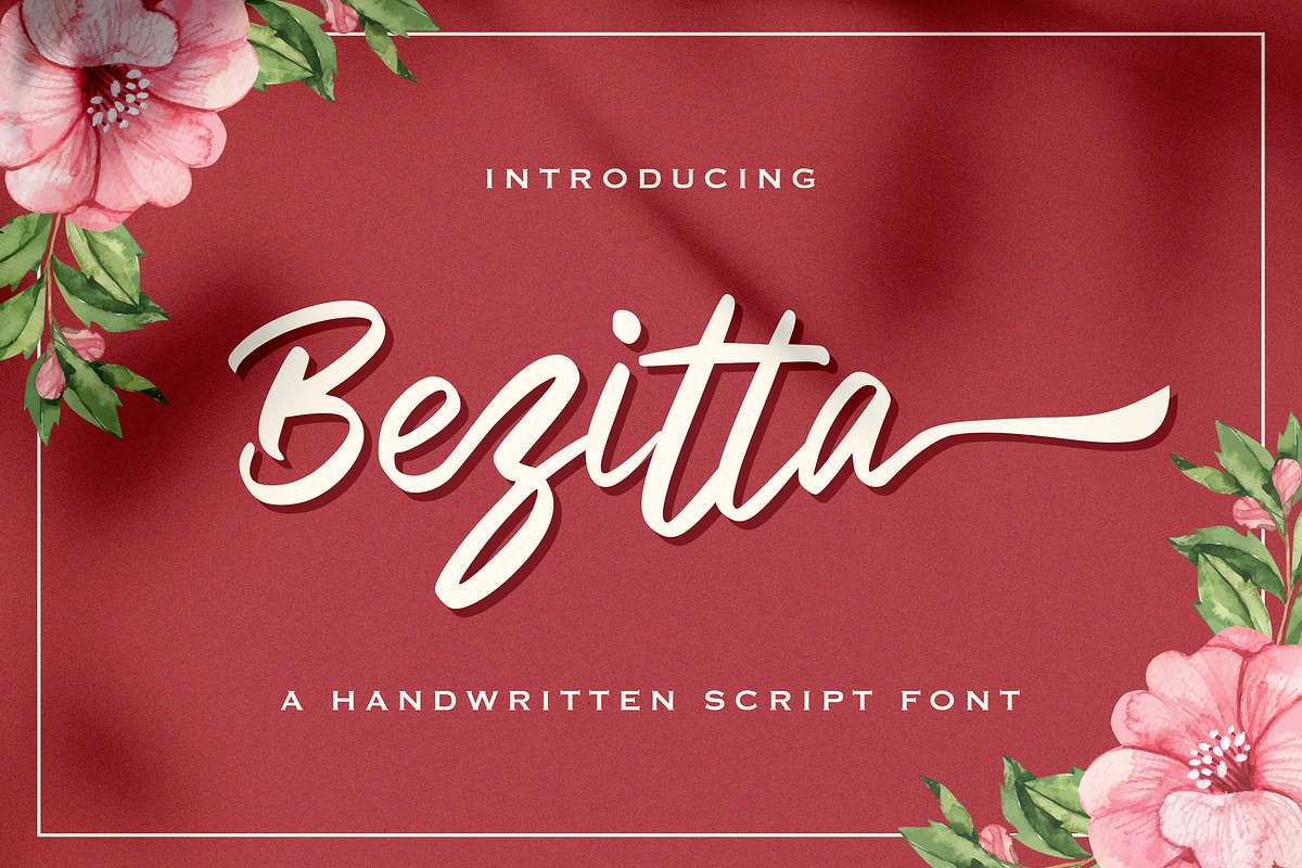 Bezitta - Handwritten Font, a Script Font by StringLabs (Photo 1 of 13)