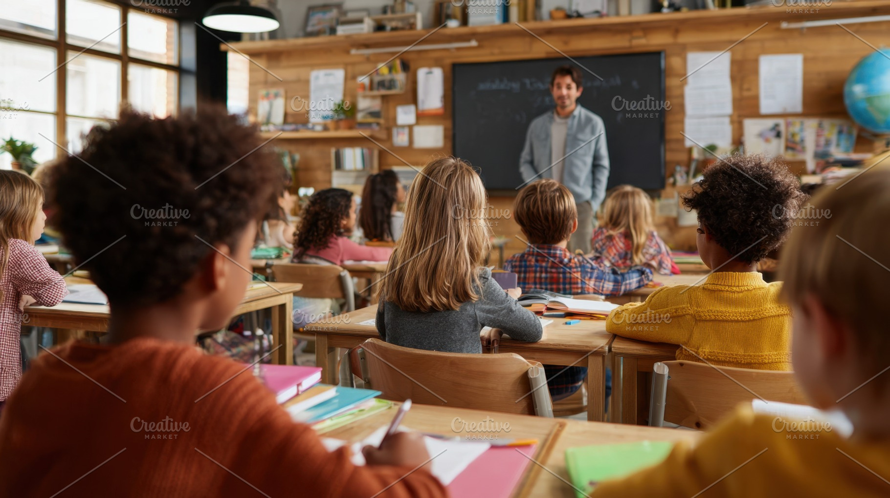 Students listen to teacher, a Photo by Beautiful things