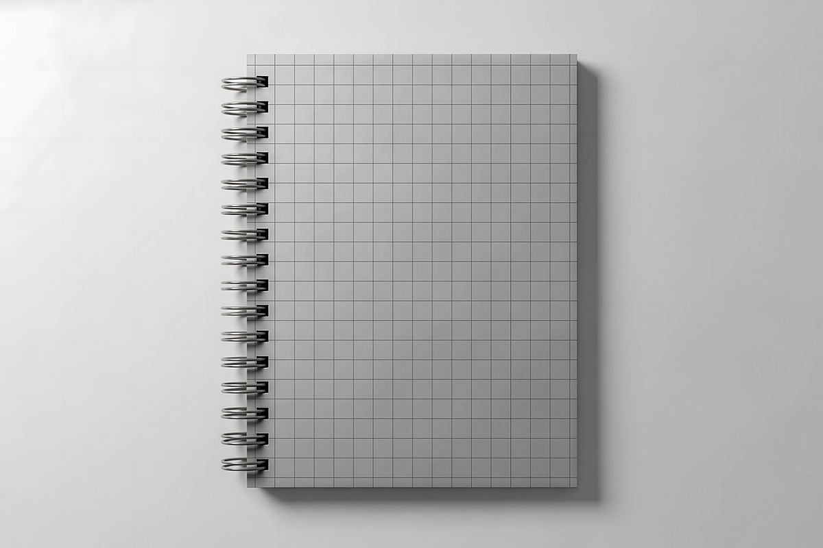 Spiral Notebook Mockup, a Books & Magazine Mockup by Nathatype (Photo 7 of 9)