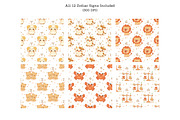 Cute Zodiac Seamless Patterns  12, an Illustration by Bielousova Art (Thumbnail 2 of 8)