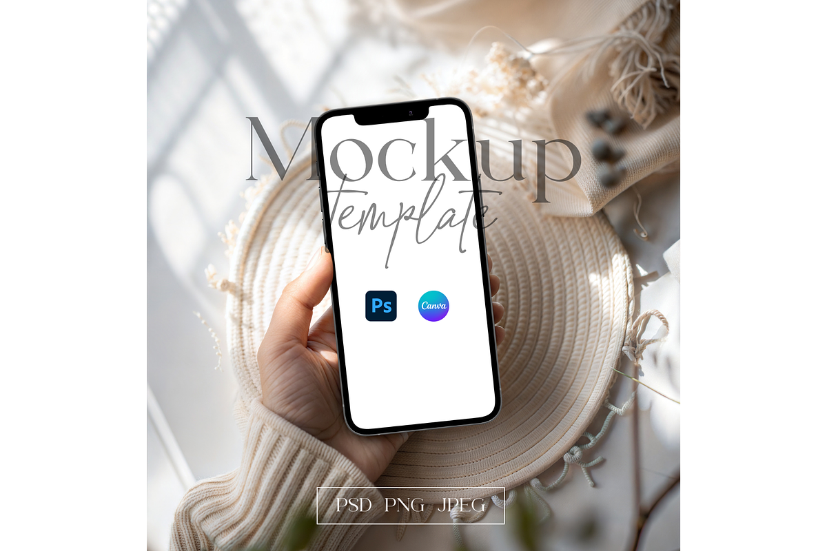 Neutral Aesthetic Mobile Screen Mock, a Product Mockup by MockupWizard (Photo 1 of 5)