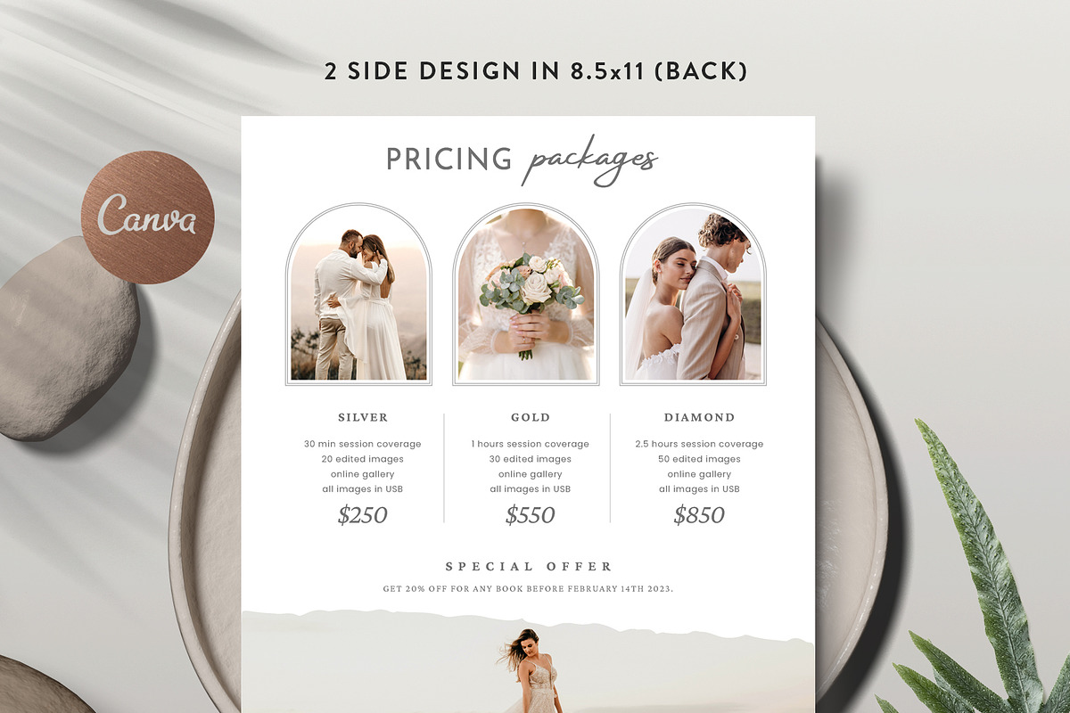 Pricing Guide Template PG022, a Flyer Template by Bellenity Design (Photo 3 of 4)