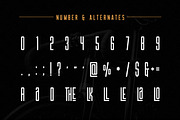 Las Valles Ultra Condensed Typeface, a Sans Serif Font by Kaligra.co (Thumbnail 21 of 23)