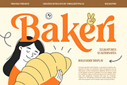 Bakeri Modern Retro Serif Font, a Serif Font by timelesstype.co (Thumbnail 1 of 20)