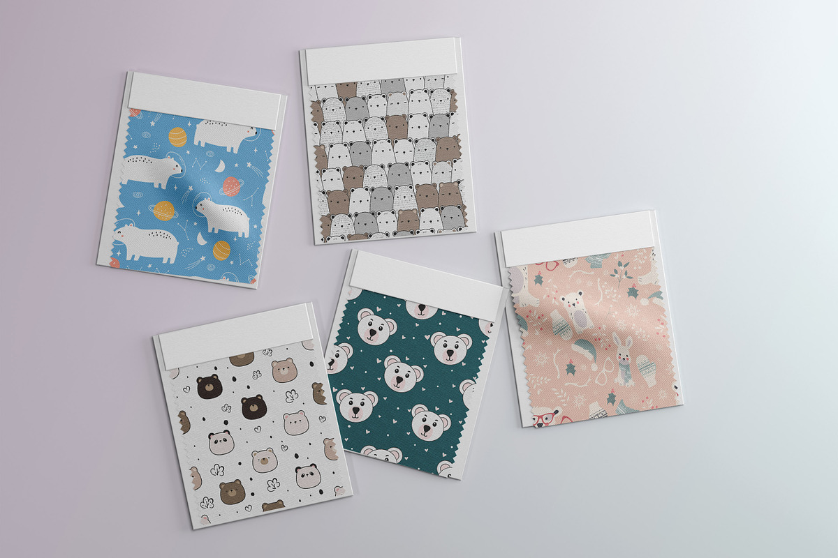 Bear Seamless Pattern, a Pattern Graphic by Digital Studio (Photo 2 of 8)