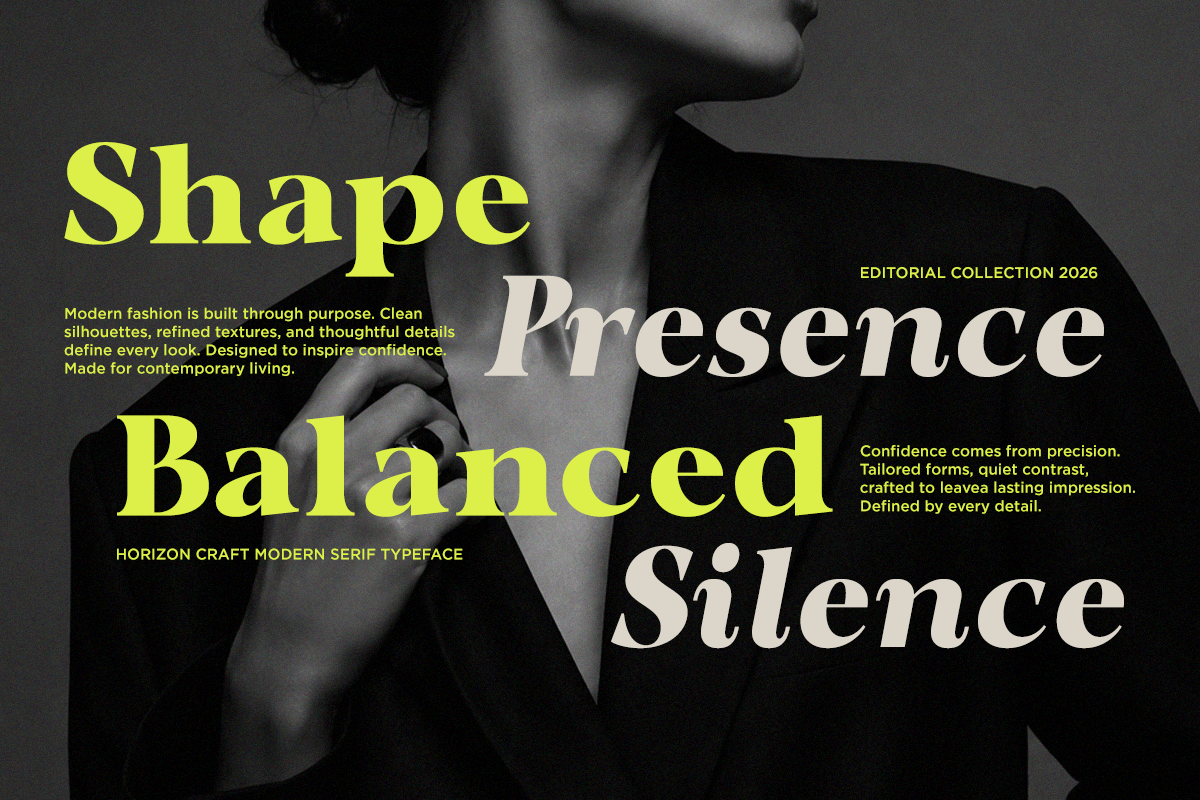 Horizon Craft - Bold Magazine Serif, a Serif Font by RagamKata (Photo 2 of 10)