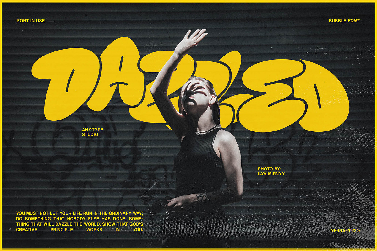 KNERD Bubble Font, a Handwritten Font by Any-Type® Foundry (Photo 8 of 11)