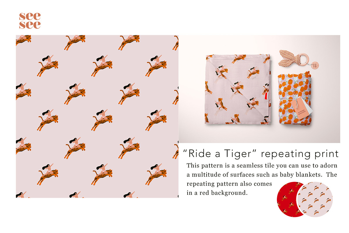 Lunar New Year 22 Repeating Patterns, a Pattern Graphic by CC CREATIVE CO (Photo 5 of 10)