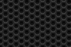 Black Honeycomb Seamless Pattern