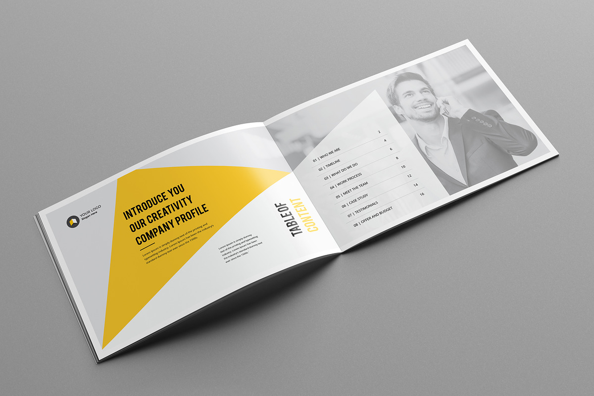 Annual Report Landscape Template, a Print Template by Pro-Gh (Photo 2 of 13)