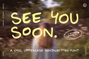 see you soon | Handwritten font