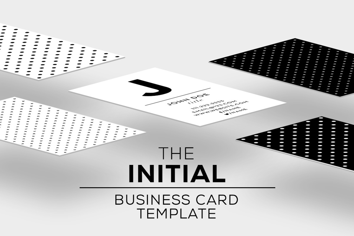 The Initial - Business Card Template, a Business Card Template by xxDeadPixels (Photo 2 of 7)