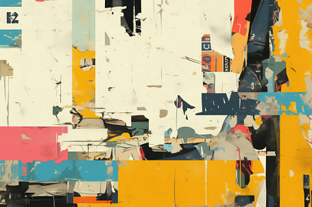 An abstract composition featuring a mix of colors and textures, including yello, a Wallpaper Graphic by Textures & Backgrounds