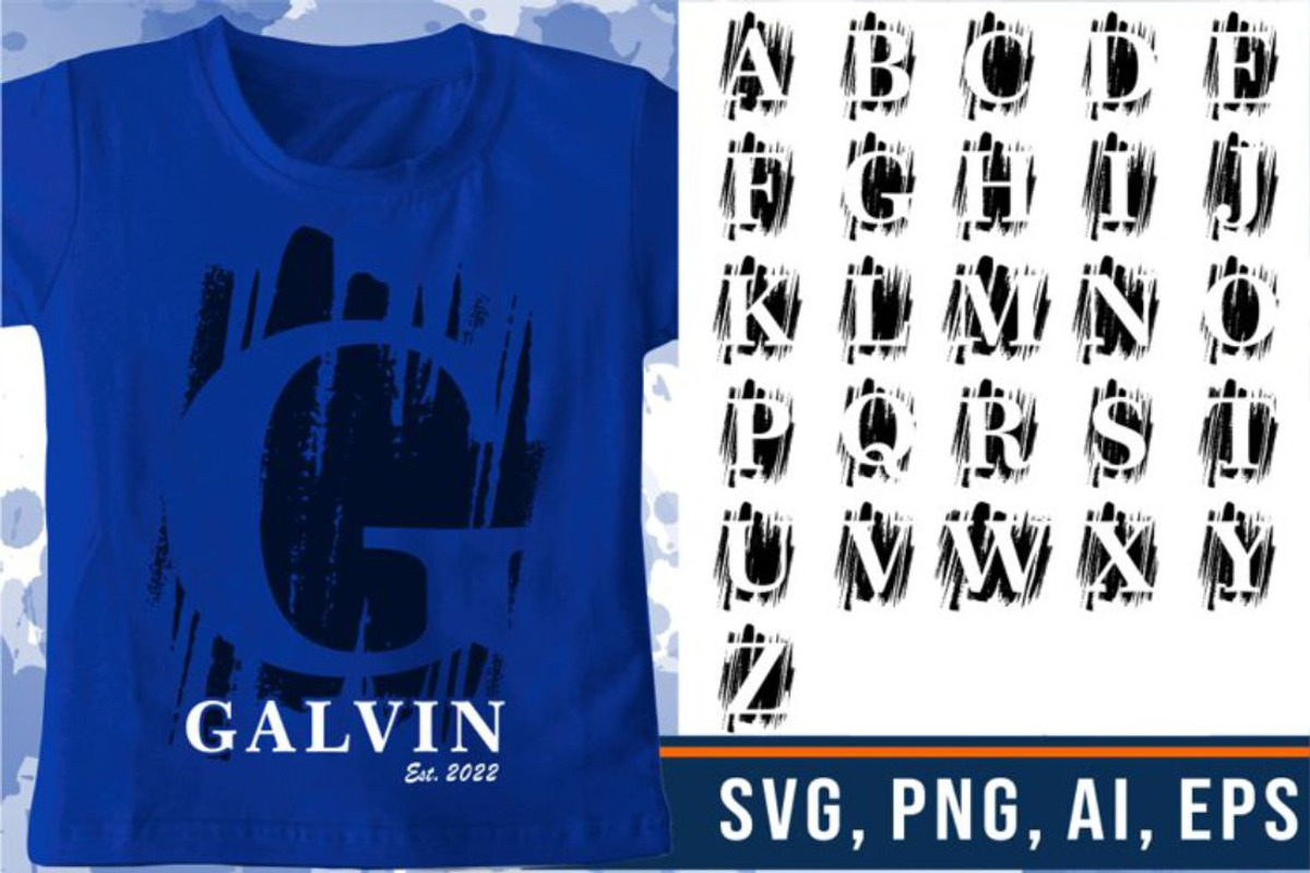 Distressed, Splash Alphabet Bundle, a Graphic by D2PUTRI (Photo 12 of 14)