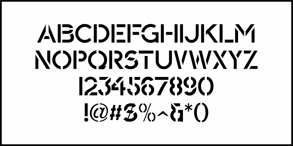 Lancashire Stencil JNL, a Font by Jeff Levine Fonts (Photo 3 of 5)