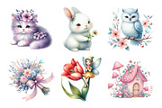 Cute Magic Floral Fantasy Clipart, an Illustration by Daily.Designs (Thumbnail 4 of 5)
