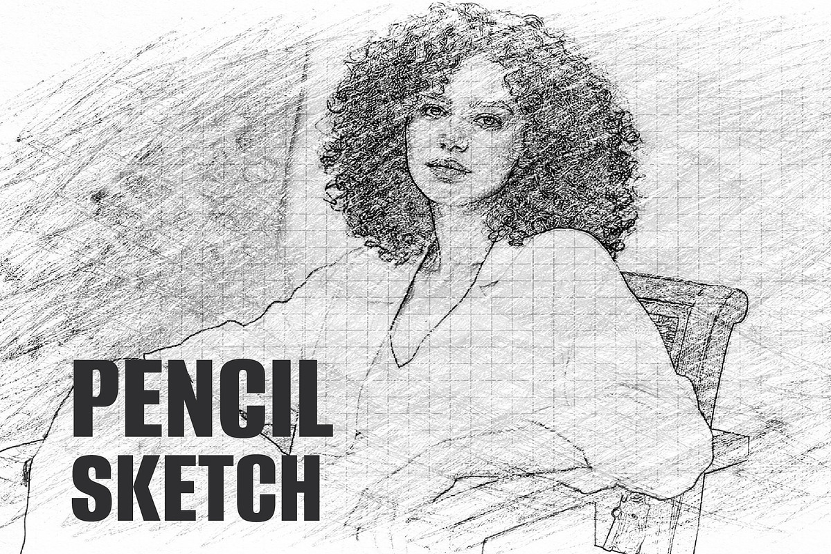 Pencil Sketch Photo Effect, a Layer Style Add-On by studiogstock (Photo 1 of 2)