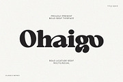 Ohaigo Serif Typeface, a Serif Font by Violet Natural (Thumbnail 1 of 10)