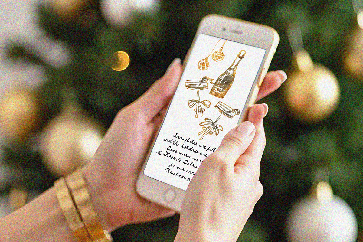 Vintage Golden Christmas Bundle PNG, a Graphic by ollalya (Photo 9 of 9)