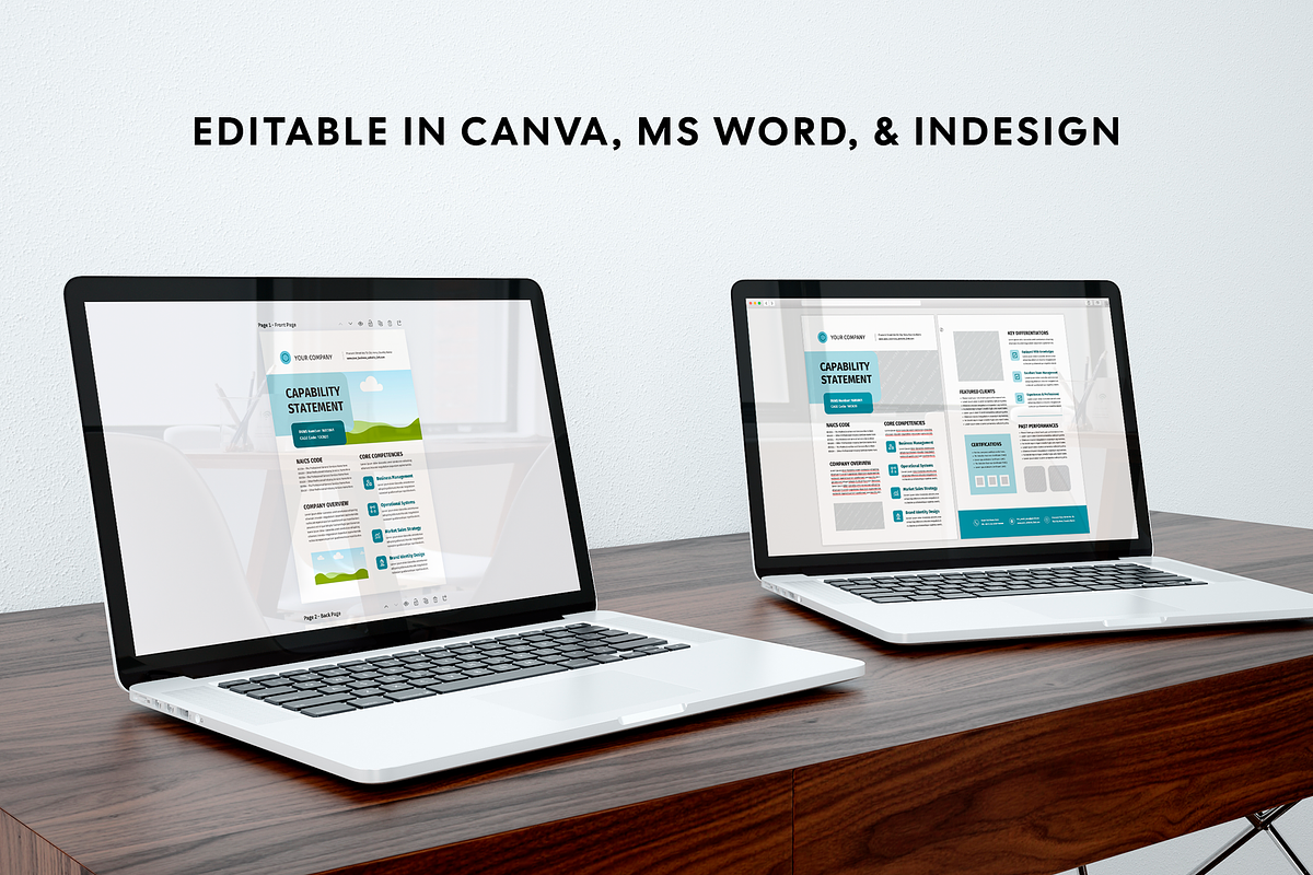 Capability Statement | Canva & Word preview 5