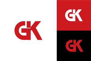Logo Letter GK Minimalist Modern, a Branding & Logo Template by zaqilogo