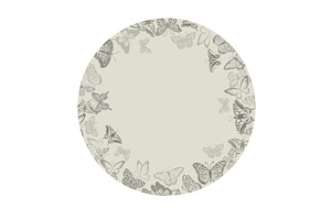 Background Round Frame With Vintage