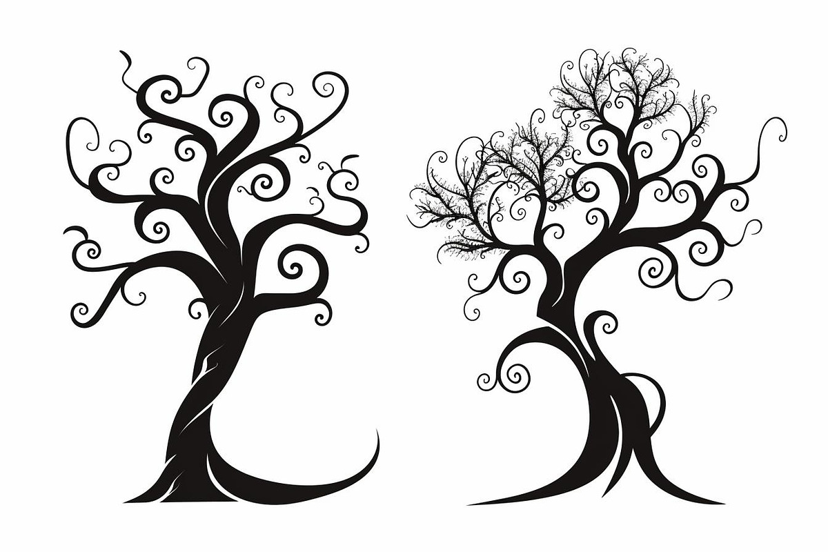 Tree Laser Cut Bundle | Decorative T, a Graphic by BIPLOB EXPERT (Photo 7 of 11)
