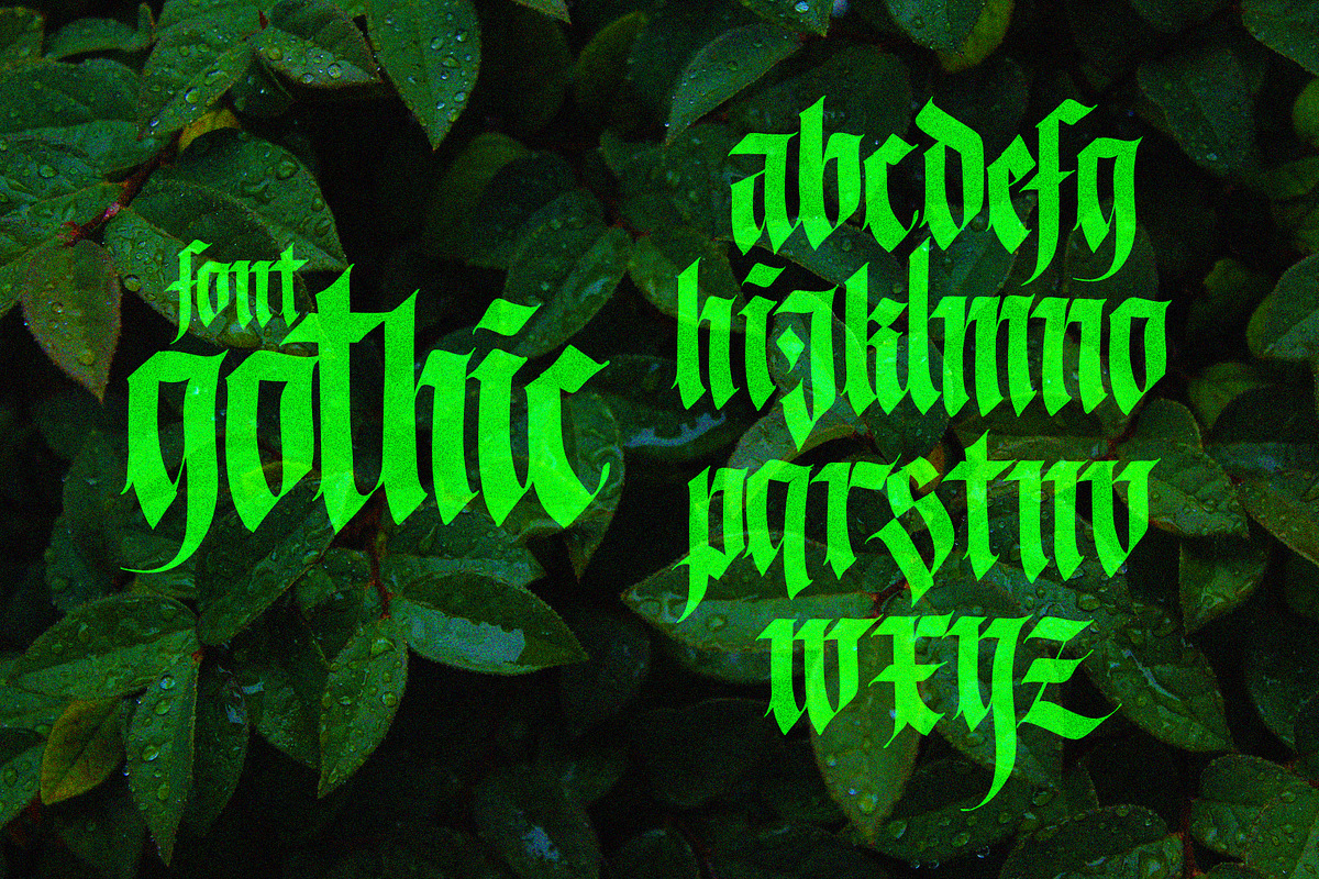 Vector! Gothic alphabet - 01, an Object Graphic by GeekClick (Photo 1 of 6)