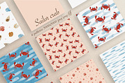 Nautical Watercolor Sea Clipart, an Animal Illustration by ZabolotnaArt (Thumbnail 7 of 13)