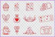 Whimsical Hand-Drawn Valentine SVG, a Seasonal Illustration by Gfx Expert Team (Thumbnail 2 of 15)