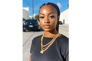 Confident young african female with, a Person Photo by Lermont51