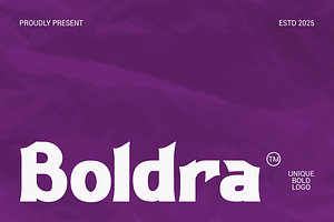 Boldra Unique Logo Font, a Font by PutraCetol Studio