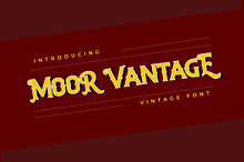MOOR VANTAGE Classical Vintage Font