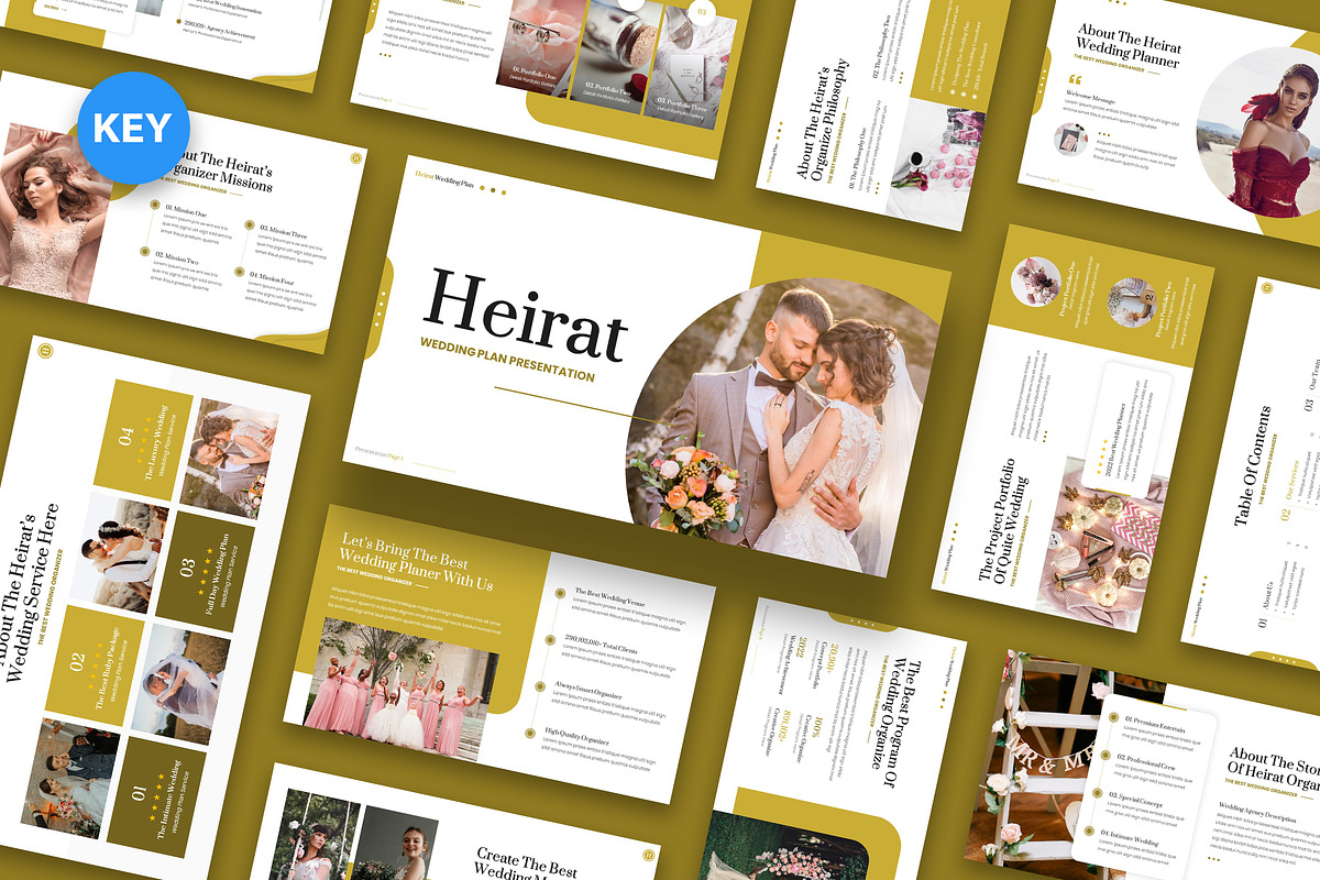 Heirat Wedding Plan Keynote, a Presentation Template by kerismaker (Photo 1 of 6)
