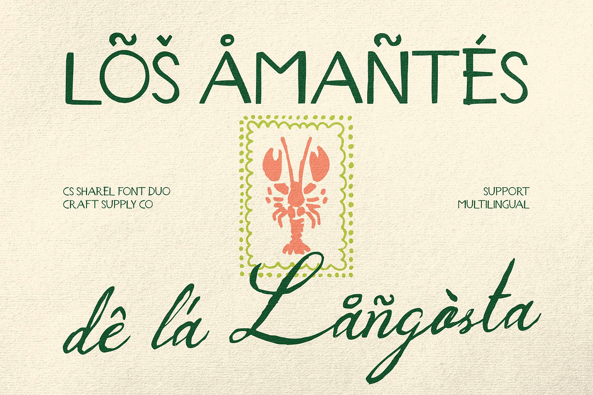 CS Sharel - Font Duo, a Script Font by Craft Supply Co. (Photo 6 of 8)