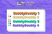 BubblyDoubly Font Family, a Handwritten Font by LTNG STUDIO (Thumbnail 7 of 8)