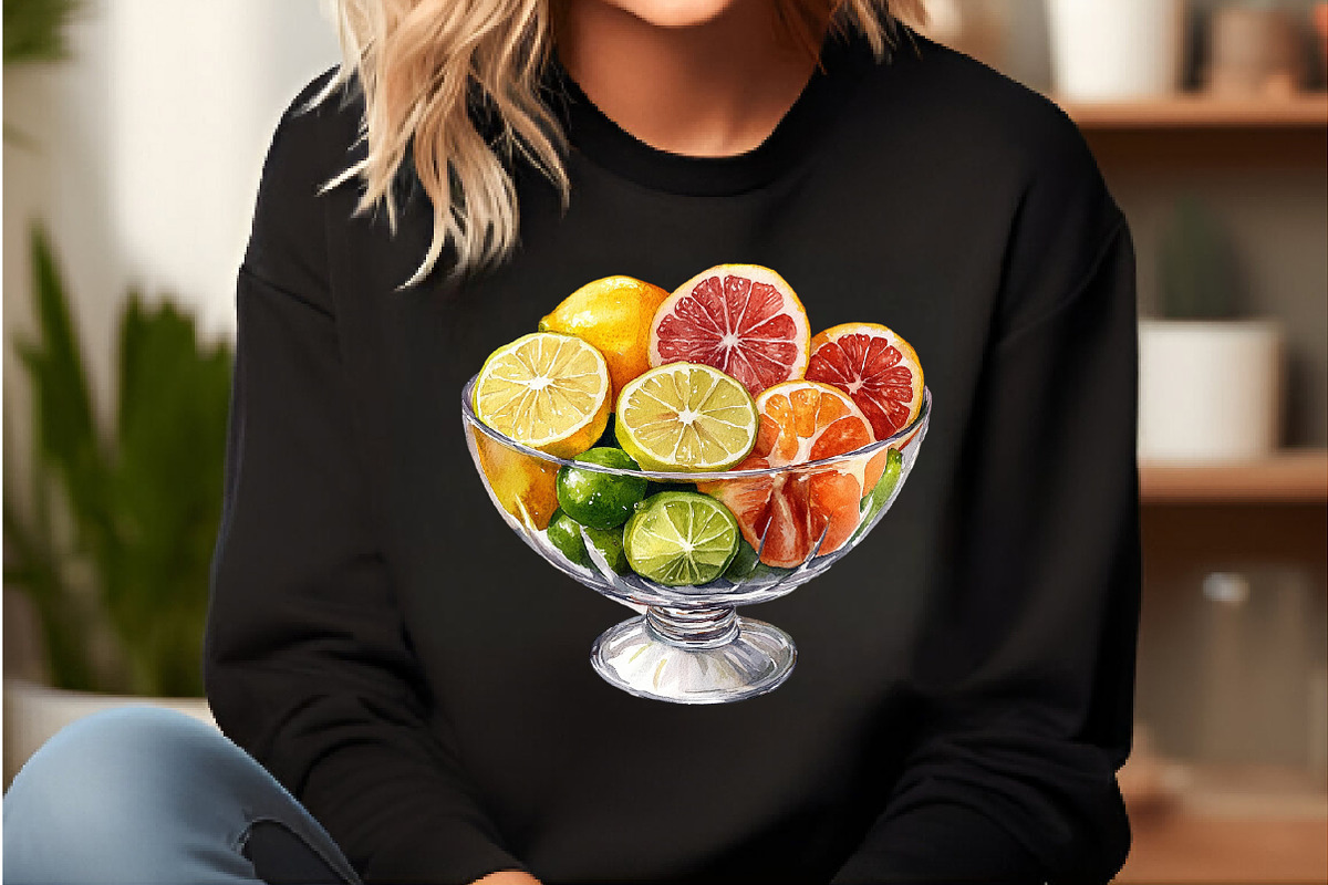 Watercolor Fruit Bowl Clipart Bundle, an Illustration by DreamCafeArt (Photo 5 of 7)