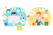 Marketing Concepts, an Outline Icon by ANNO Graphics (Thumbnail 2 of 3)
