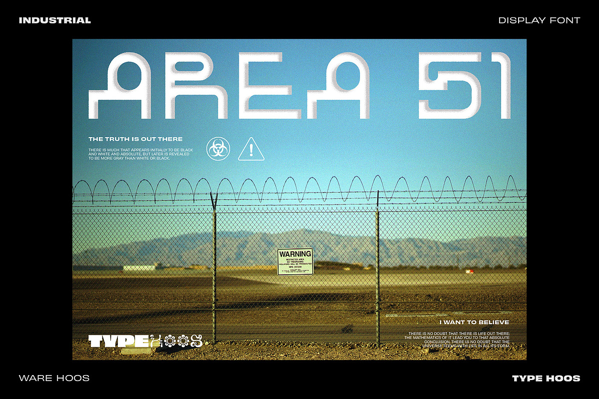 Ware Hoos - Display Font, a Sans Serif Font by Type Hoos (Photo 5 of 8)