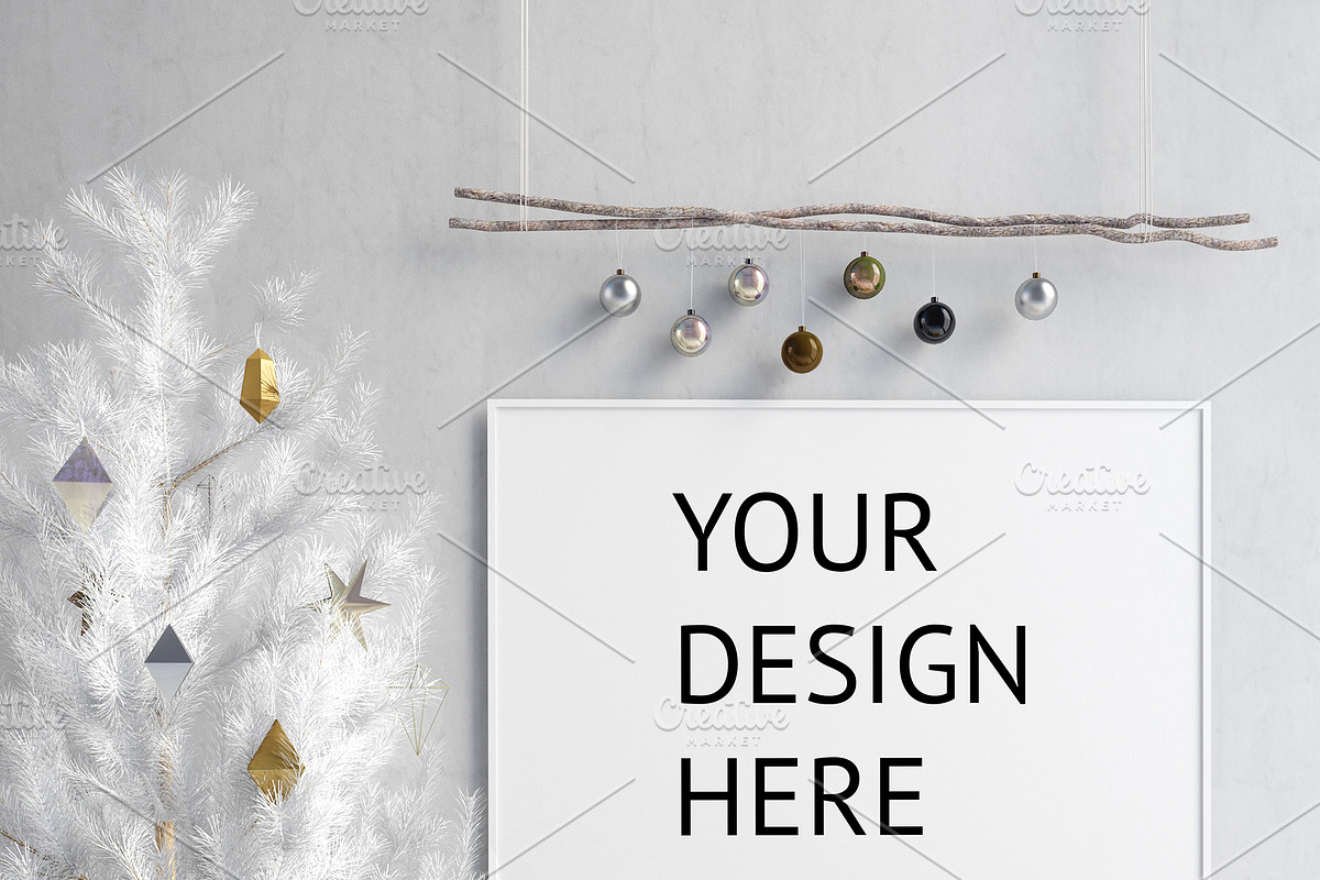 Modern Christmas interior., a Print Template by ChromiumHeart (Photo 5 of 21)