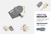 Label Tag Mockup, a Product Mockup by bimockup (Thumbnail 1 of 6)