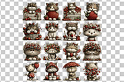 Strawberry Cat PNG Clipart, an Animal Illustration by Nicolle's Colorful Art (Thumbnail 3 of 3)