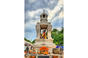 Statue of Phra Mae Thorani goddess in Bangkok, an Architecture Photo by Leonid Andronov