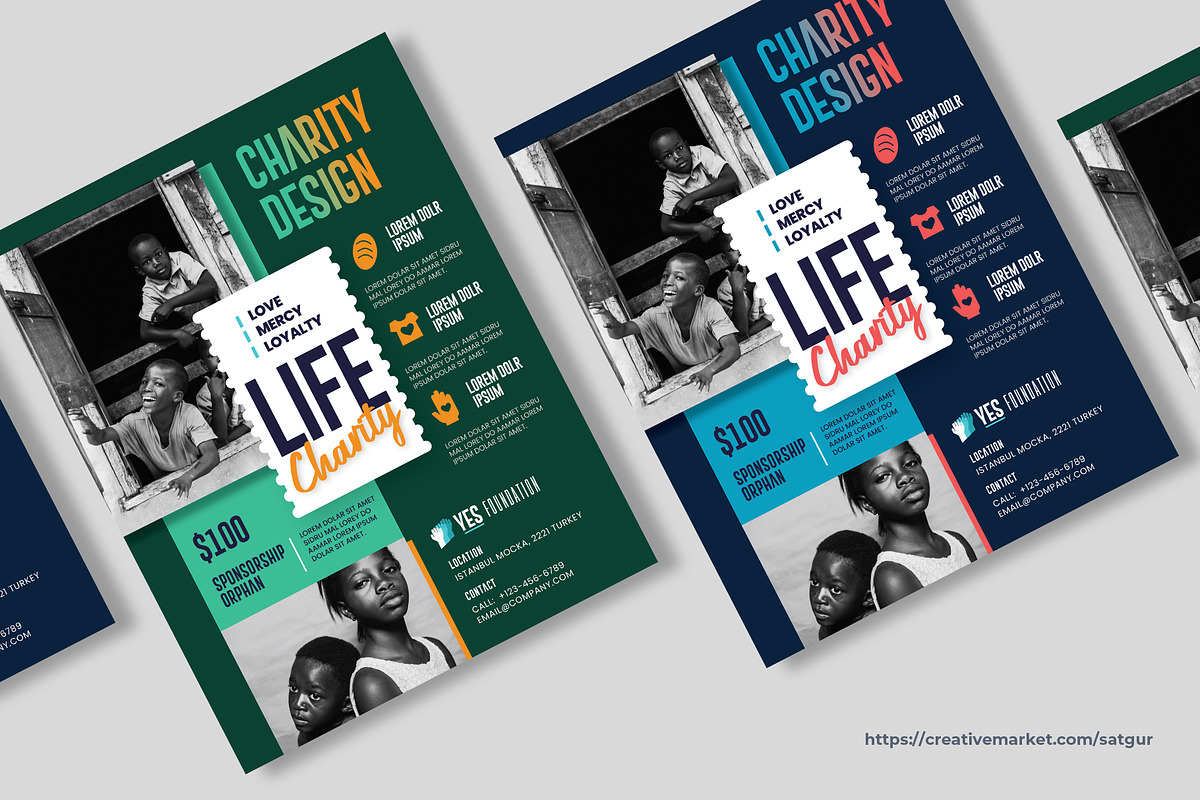 Charity Flyer Template, a Flyer Template by Satgur Graphic Design (Photo 5 of 5)