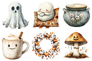 Watercolor Neutral Halloween Clipart, an Illustration by Daily.Designs (Thumbnail 3 of 5)